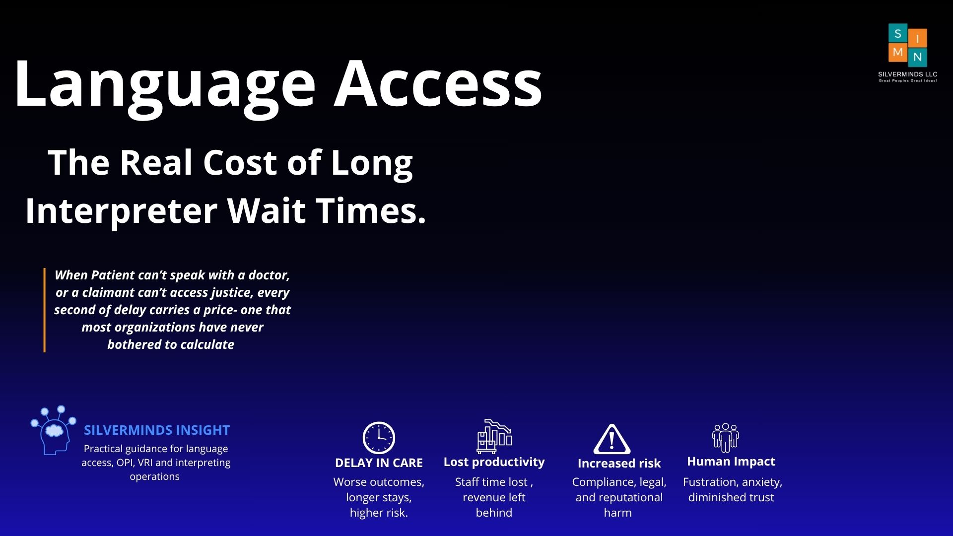 The Real Cost of Long Interpreter Wait Times